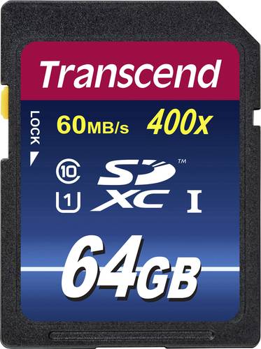 Transcend Premium 400 SDXC-Karte Industrial 64GB Class 10, UHS-I von Transcend