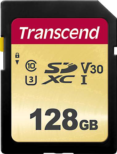 Transcend Premium 500S SDXC-Karte 128GB Class 10, UHS-I, UHS-Class 3, v30 Video Speed Class von Transcend