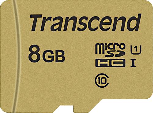 Transcend Premium 500S microSDHC-Karte 8GB Class 10, UHS-I, UHS-Class 1 inkl. SD-Adapter von Transcend