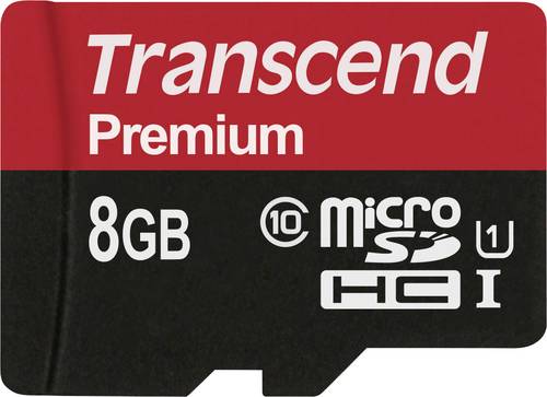 Transcend Premium microSDHC-Karte Industrial 8GB Class 10, UHS-I von Transcend