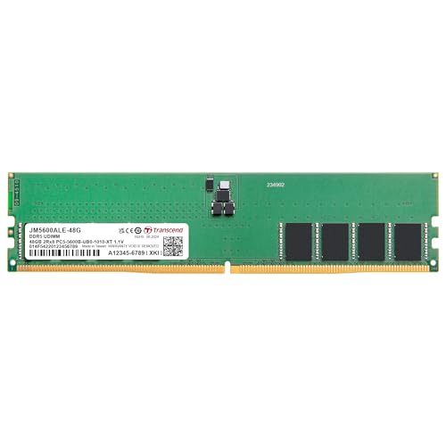 Transcend RAM 48GB DDR5 5600MHz CL46 (2Rx8) Desktop Speicher - JM5600ALE-48G von Transcend
