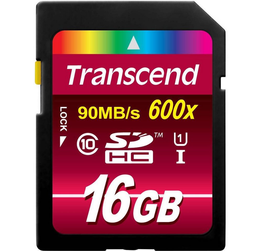 Transcend SDHC Karte 16GB Class 10 UHS-1 Speicherkarte von Transcend