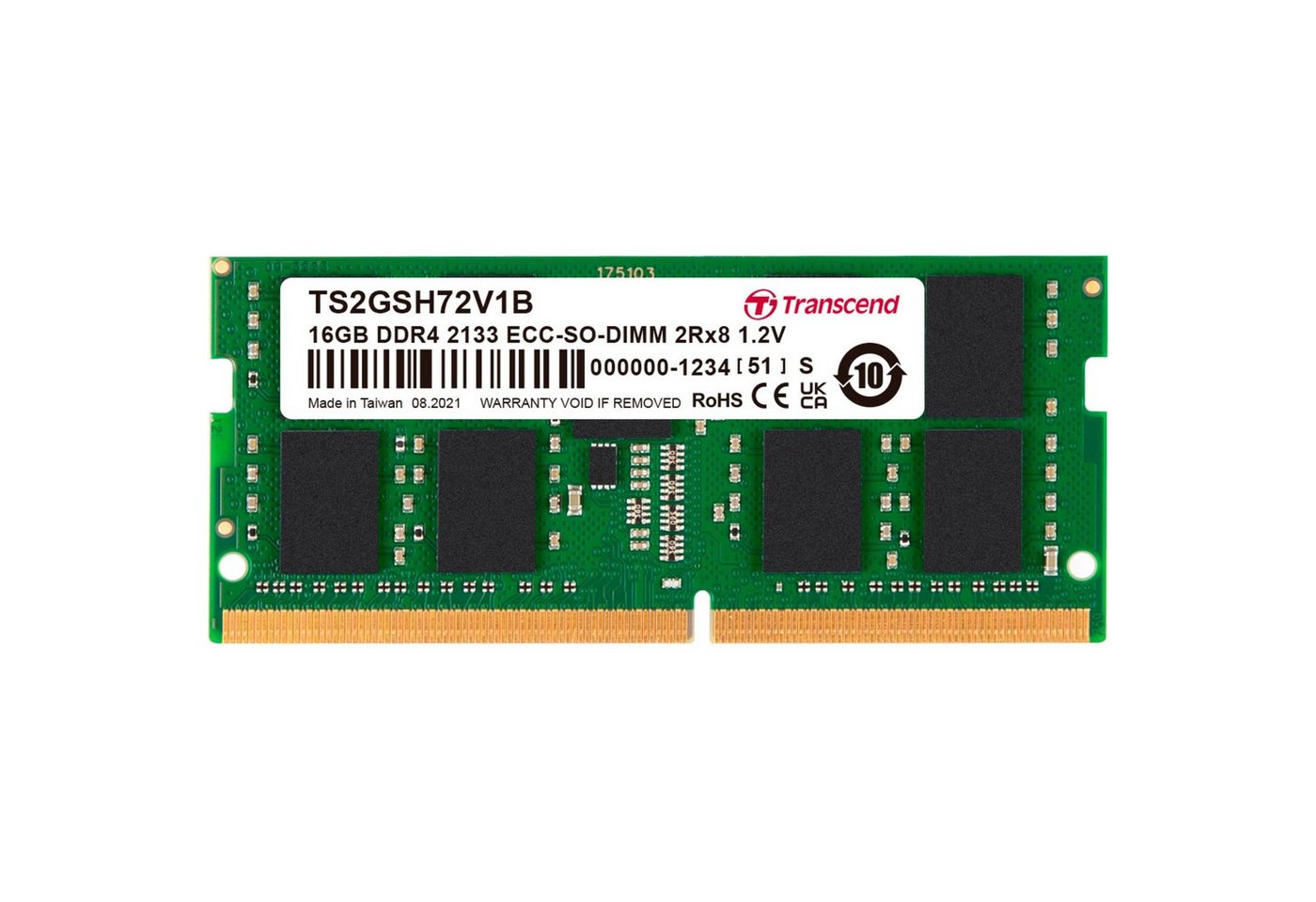 Transcend SO-DIMM 16 GB DDR4-2133 Arbeitsspeicher von Transcend