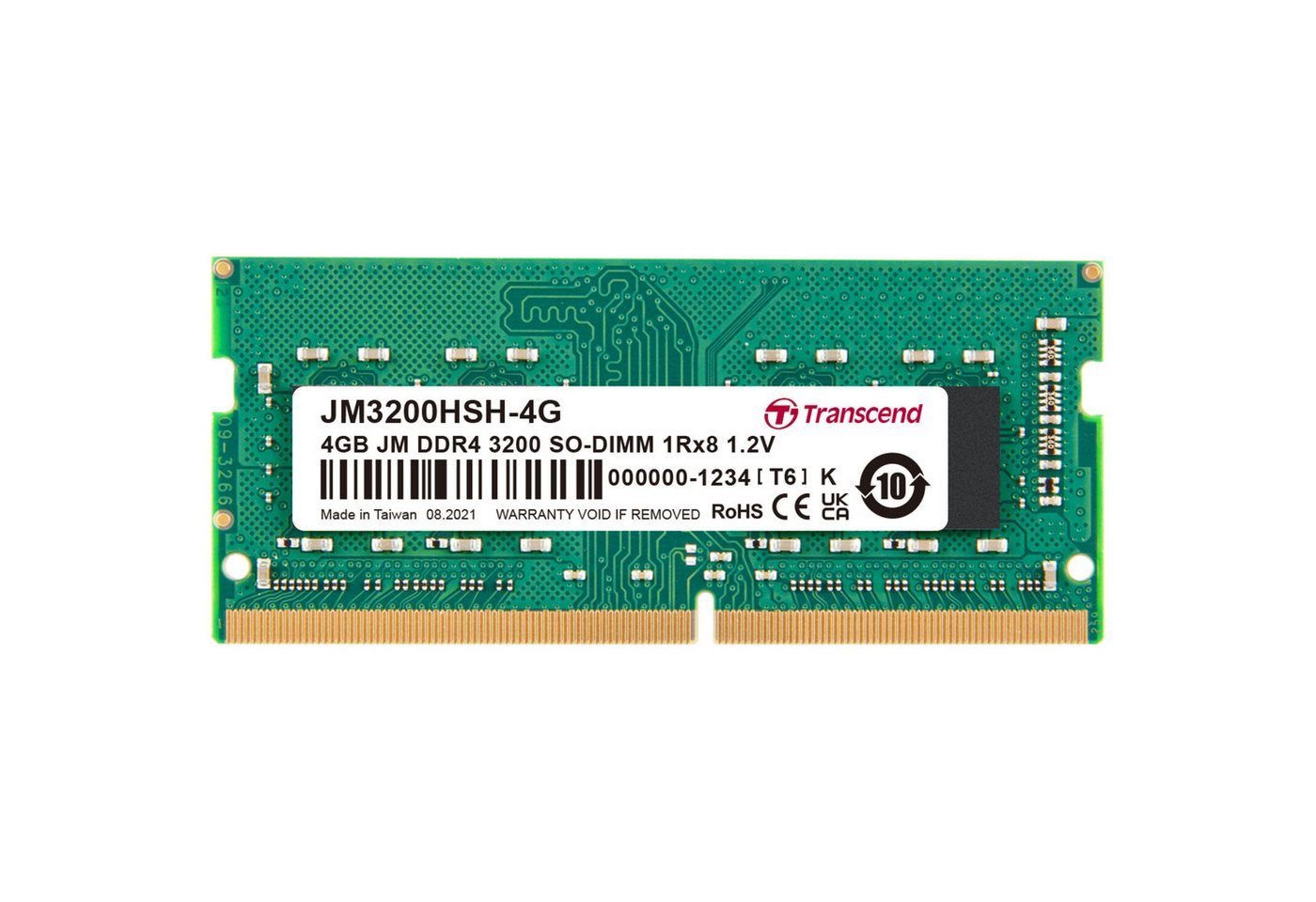 Transcend SO-DIMM 4 GB DDR4-3200 Arbeitsspeicher von Transcend