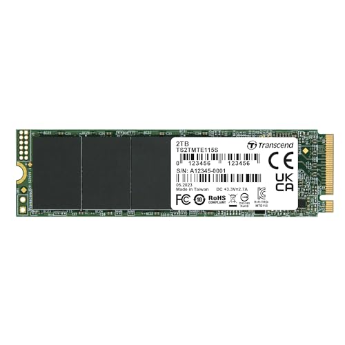 Transcend SSD 2TB M.2 MTE115S (M.2 2280) PCIe Gen3 x4 NVMe - TS2TMTE115S von Transcend