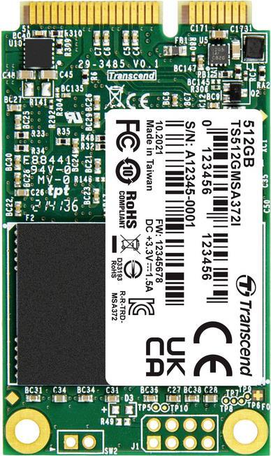 Transcend - SSD - 512 GB - intern - mSATA - SATA 6Gb/s von Transcend