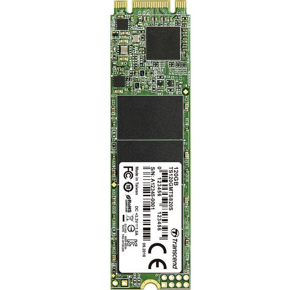 Transcend SSD M.2 MTS820 120GB TLC SSHD-Hybrid-Festplatte von Transcend