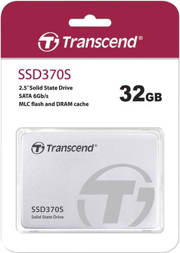 Transcend SSD370S 32GB Interne SATA SSD 6.35cm (2.5 Zoll) SATA 6 Gb/s Retail TS32GSSD370S von Transcend