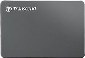 Transcend StoreJet 25C3 - Festplatte - 2 TB - extern (tragbar) - 6.4 cm (2.5) - USB 3.0 - Iron Gray von Transcend