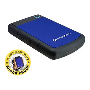Transcend StoreJet 25H3B 2 TB externe HDD-Festplatte blau, schwarz von Transcend