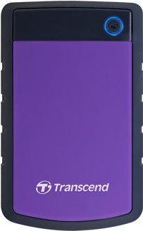 Transcend StoreJet 25H3P - Festplatte - 4TB - extern (tragbar) - 6,4 cm (2.5) - USB3.0 - 256-Bit-AES - Violett (TS4TSJ25H3P) von Transcend