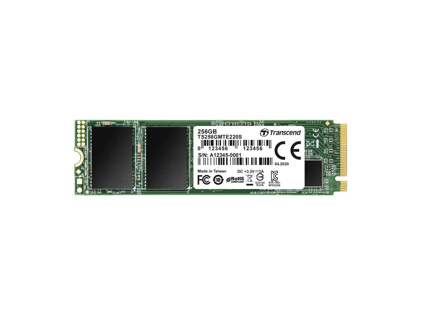 Transcend TRANSCEND MTE220S 256GB SSD-Festplatte von Transcend