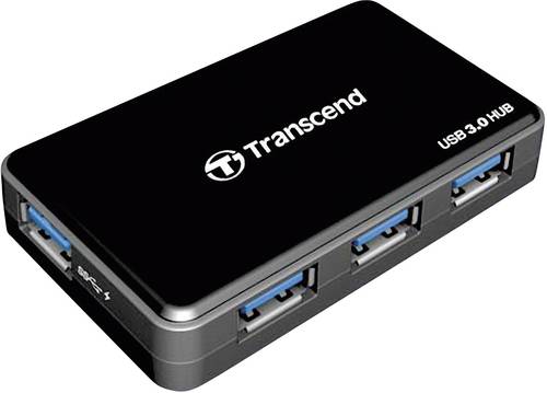 Transcend TS-HUB3K 4 Port USB 3.2 Gen 1-Hub (USB 3.0) Schwarz von Transcend