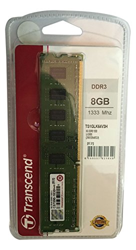Transcend TS1GLK64V3H Speichermodul 8GB DDR3 1333 U-DIMM 2Rx8 512Mx8 CL9 1.5V Transcend TS1GLK64V3H Speichermodul 8GB DDR3 1333 U-DIMM 2Rx8 512Mx8 CL9 1.5V von Transcend