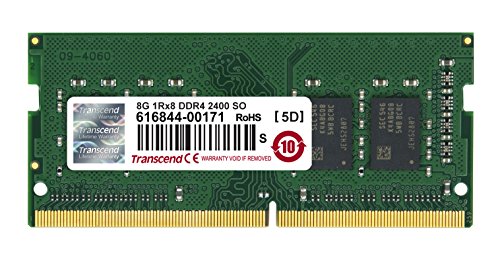 Transcend TS1GSH64V4B Speichermodul 8GB DDR4 2400 SO-DIMM 1Rx8 1Gx8 CL17 1.2V von Transcend