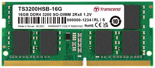 Transcend TS3200HSB-16G Laptop-Arbeitsspeicher Modul DDR4 16GB 1 x 16GB Non-ECC 3200MHz 260pin SO-DI von Transcend