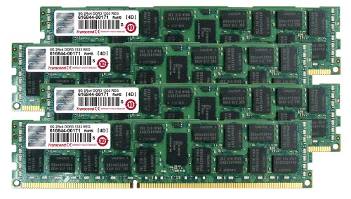Transcend TS32GJMA533Y JetMemory Arbeitsspeicher 32GB (4X 8GB, 1333MHz, CL9) für Apple Mac Pro DDR3-RAM Kit von Transcend