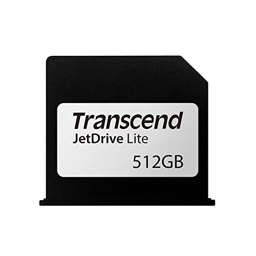 Transcend 512 GB JetDrive Lite extra Speicher-Erweiterungskarte für MacBook Air 13''; angepasst und abschließend mit dem Karten-Slot (Generation Ende 2010-2017), TS512GJDL130 von Transcend