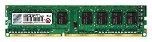 Transcend TS512MLK64V3H Speichermodul 4GB DDR3 1333 U-DIMM 1Rx8 512Mx8 CL9 1.5V von Transcend