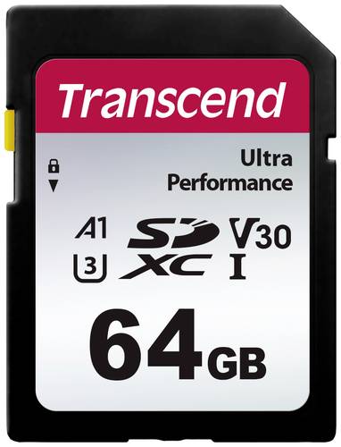 Transcend TS64GSDC340S SDXC-Karte 64GB A1 Application Performance Class, v30 Video Speed Class, UHS- von Transcend