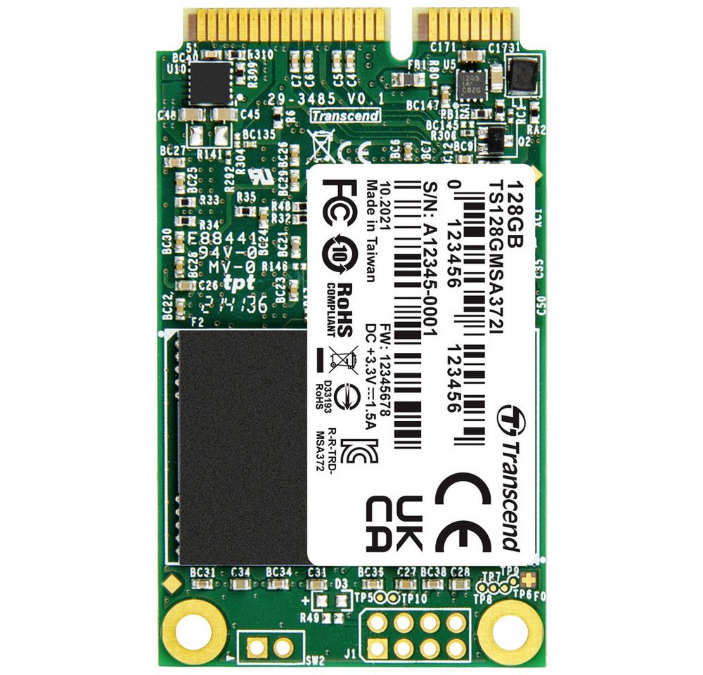 Transcend Transcend 128 GB Interne Festplatte 6.35 cm (2.5 Zoll) SATA III Indus interne SSD (128) von Transcend