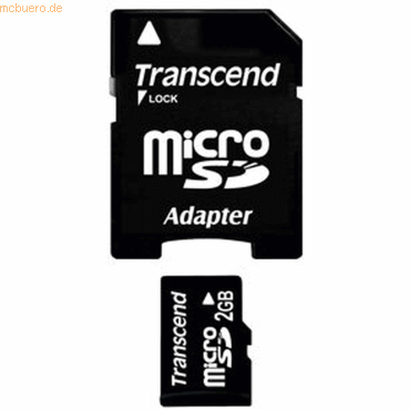 Transcend Transcend 2GB microSD + SD-Adapter Transcend Transcend 2GB microSD + SD-Adapter von Transcend