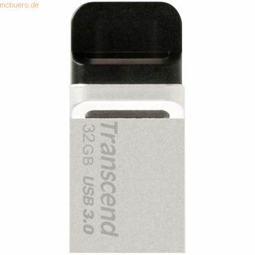 Transcend Transcend 32GB JetFlash 880 microUSB und USB 3.0, Silber von Transcend