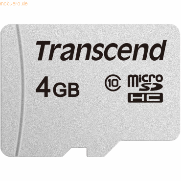 Transcend Transcend 4GB 300S - Speicherkarte microSDHC Class 10 von Transcend