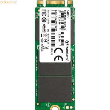 Transcend Transcend 64GB SATA3 M.2 2260 SSD B+M Key MLC von Transcend