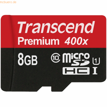 Transcend Transcend 8GB microSDHC Class 10 UHS-I 400x von Transcend