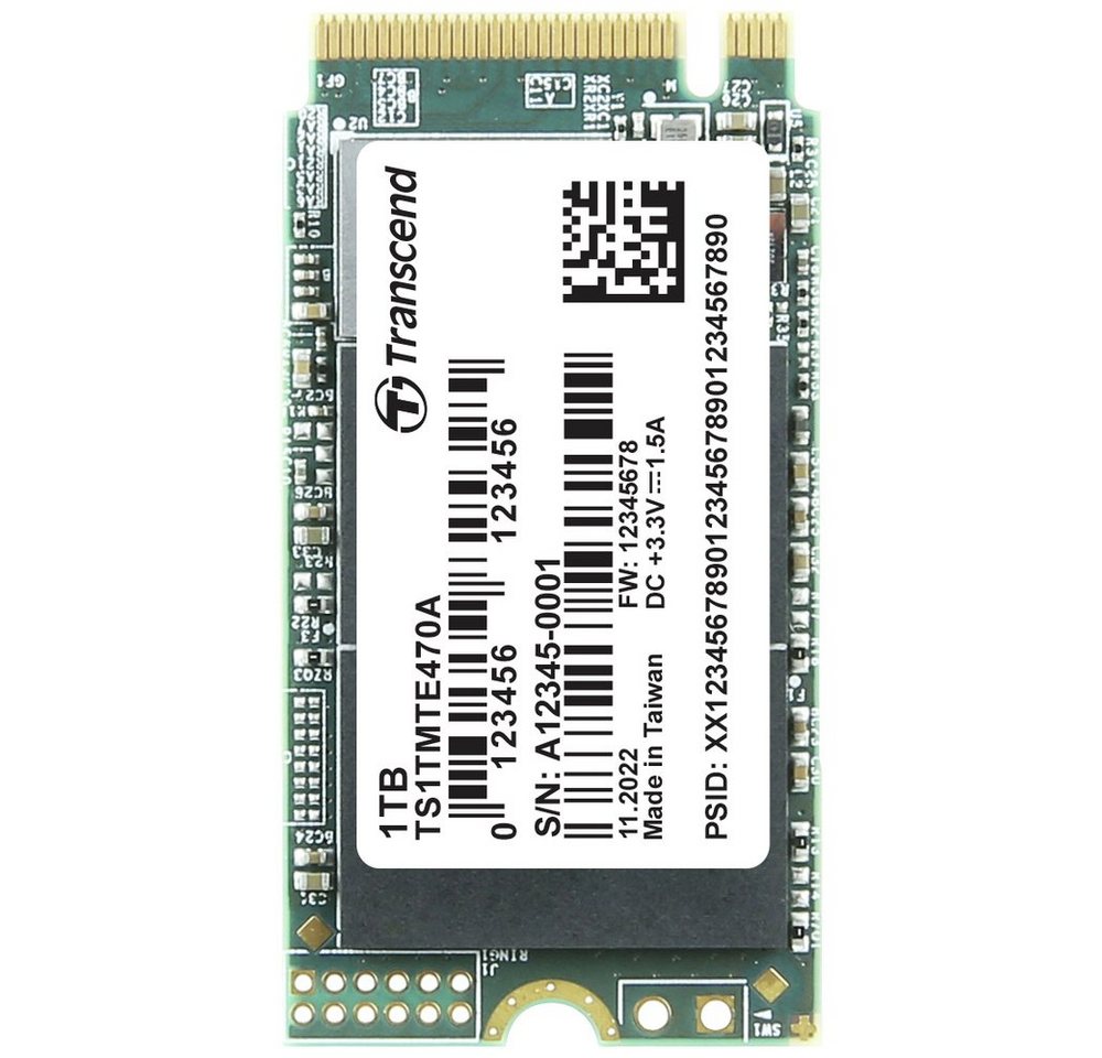Transcend Transcend MTE470A 1 TB Interne M.2 PCIe NVMe SSD 2242 PCIe NVMe 3.0 x4 interne SSD (1) von Transcend