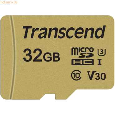 Transcend Transcend microSDHC 32GB Transcend Ultimate 500S Class10, V3 Transcend Transcend microSDHC 32GB Transcend Ultimate 500S Class10, V3 von Transcend