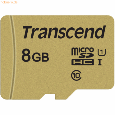 Transcend Transcend microSDHC 8GB Transcend Ultimate 500S Class10, UHS von Transcend