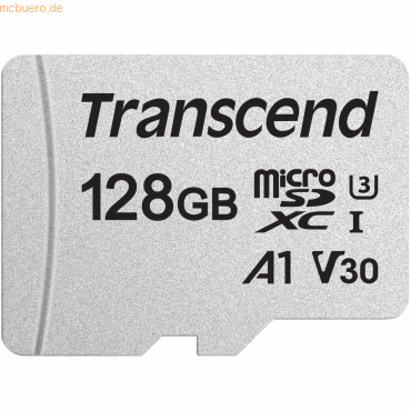 Transcend Transcend microSDXC 128 GB Premium 300S Class 10 + Adapter von Transcend