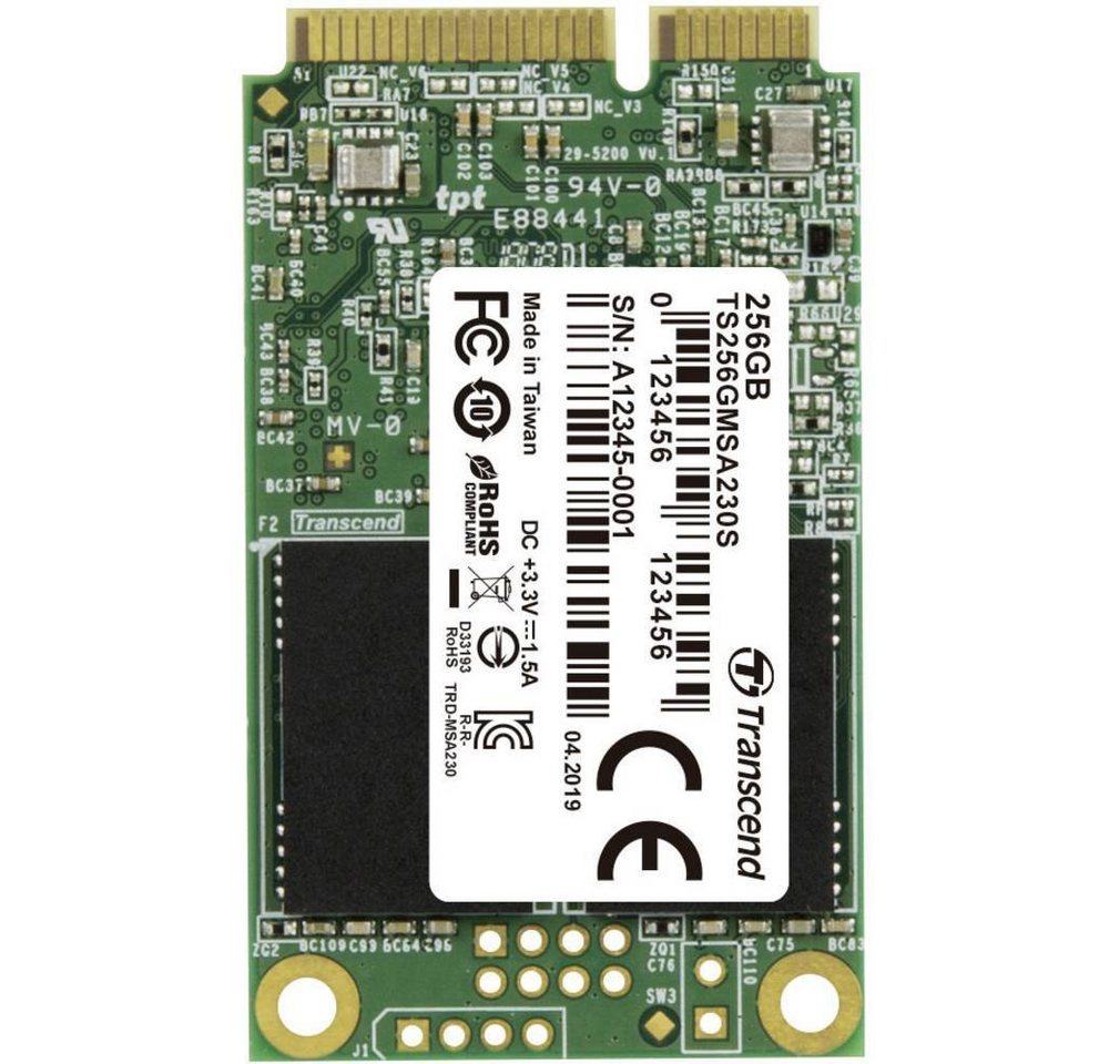 Transcend mSATA SSD MSA370 256GB SSHD-Hybrid-Festplatte von Transcend