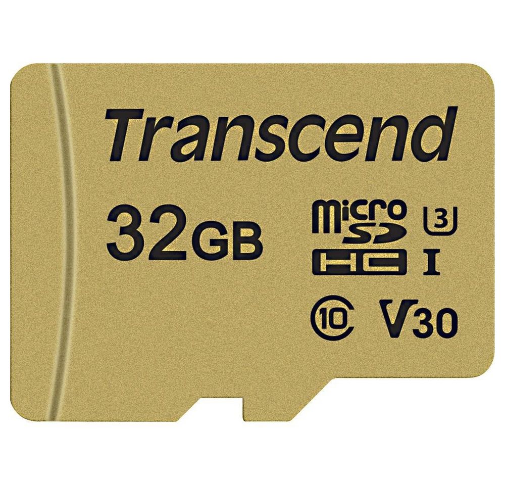 Transcend microSDHC-Karte 32GB Class 10, UHS-I Speicherkarte (inkl. SD-Adapter) von Transcend