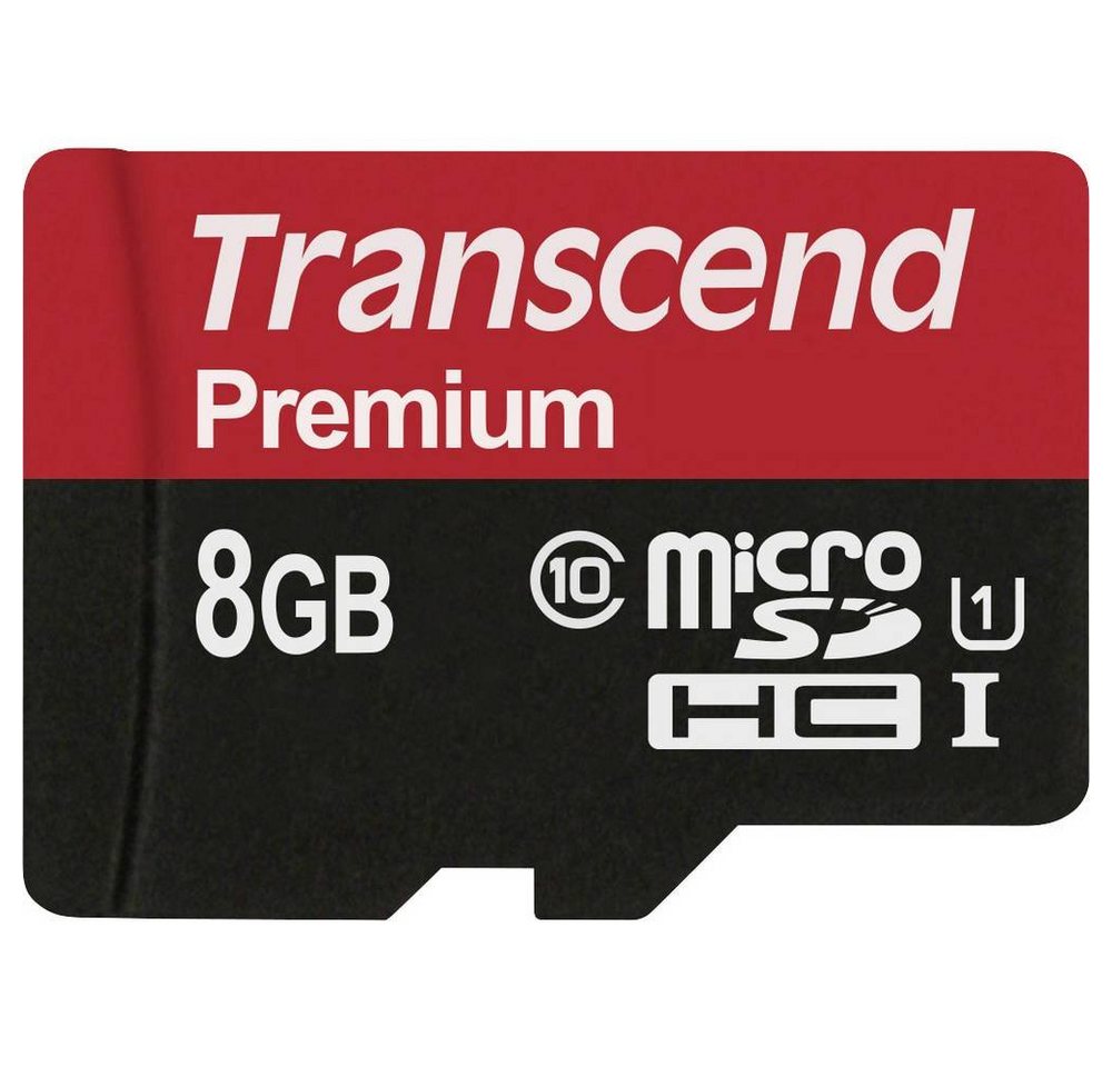 Transcend microSDHC-Karte 8GB Class 10 UHS-1 Speicherkarte von Transcend