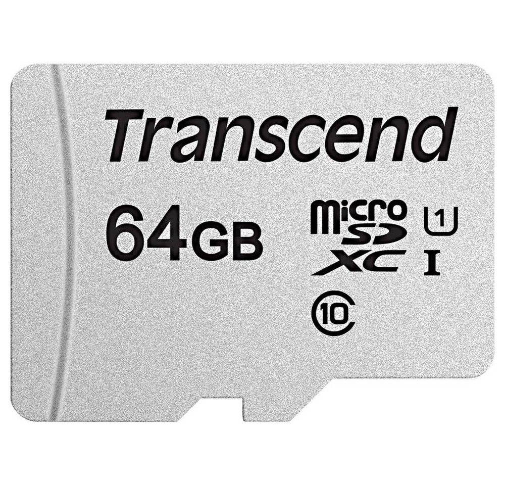 Transcend microSDXC-Karte 64GB Class 10, UHS-I Speicherkarte von Transcend