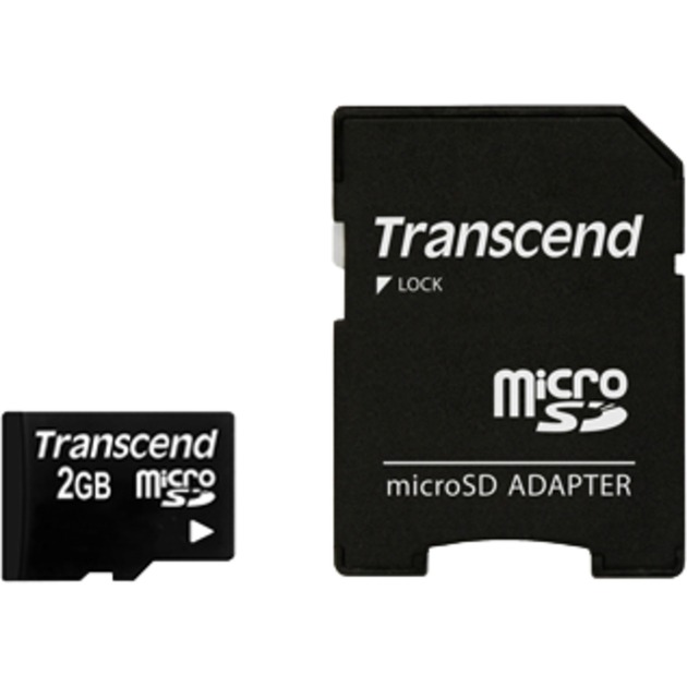micro Secure Digital Card 2 GB, Speicherkarte von Transcend