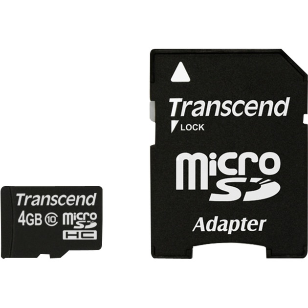 microSDHC Card 4 GB, Speicherkarte von Transcend