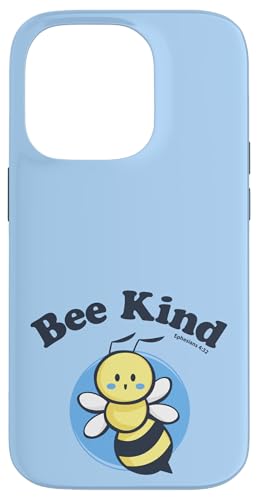 Bee Kind – Epheser 4:32 – niedliches christliches Wortspiel – Happy Bee Hülle für iPhone 14 Pro von Transformed Design