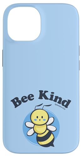 Bee Kind – Epheser 4:32 – niedliches christliches Wortspiel – Happy Bee Hülle für iPhone 14 von Transformed Design