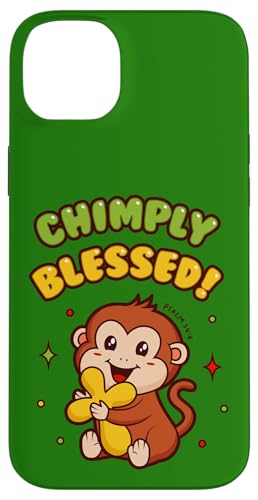 Chimly Blessed – PSALM 34:8 – christliches Geschenk – niedlicher Affe Hülle für iPhone 14 Plus Chimly Blessed – PSALM 34:8 – christliches Geschenk – niedlicher Affe Hülle für iPhone 14 Plus von Transformed Design