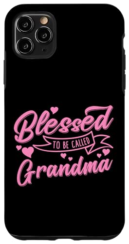 Geschenkband mit Aufschrift "BLESSED TO BE CALLED Grandma", Rosa Hülle für iPhone 11 Pro Max Geschenkband mit Aufschrift "BLESSED TO BE CALLED Grandma", Rosa Hülle für iPhone 11 Pro Max von Transformed Design