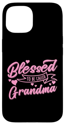 Geschenkband mit Aufschrift "BLESSED TO BE CALLED Grandma", Rosa Hülle für iPhone 15 Geschenkband mit Aufschrift "BLESSED TO BE CALLED Grandma", Rosa Hülle für iPhone 15 von Transformed Design