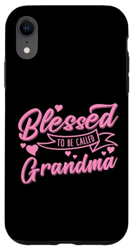 Geschenkband mit Aufschrift "BLESSED TO BE CALLED Grandma", Rosa Hülle für iPhone XR Geschenkband mit Aufschrift "BLESSED TO BE CALLED Grandma", Rosa Hülle für iPhone XR von Transformed Design