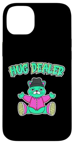 HUG DEALER - Lustige kantige urbane Katze mit Graffiti-Buchstaben Hülle für iPhone 14 Plus HUG DEALER - Lustige kantige urbane Katze mit Graffiti-Buchstaben Hülle für iPhone 14 Plus von Transformed Design