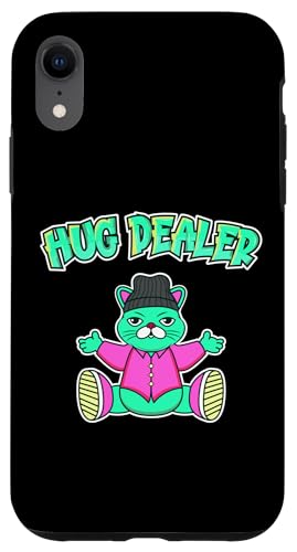 HUG DEALER - Lustige kantige urbane Katze mit Graffiti-Buchstaben Hülle für iPhone XR HUG DEALER - Lustige kantige urbane Katze mit Graffiti-Buchstaben Hülle für iPhone XR von Transformed Design