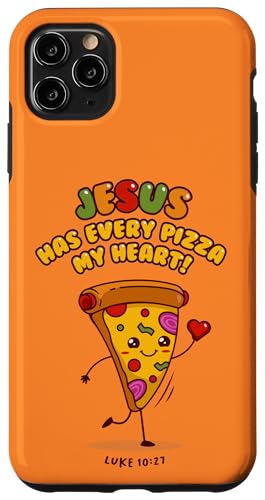 Jesus hat jedes Pizza-Herz! Luke 10:27 – christliches Geschenk Hülle für iPhone 11 Pro Max von Transformed Design