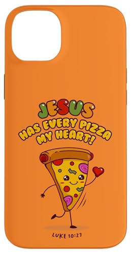 Jesus hat jedes Pizza-Herz! Luke 10:27 – christliches Geschenk Hülle für iPhone 14 Plus von Transformed Design